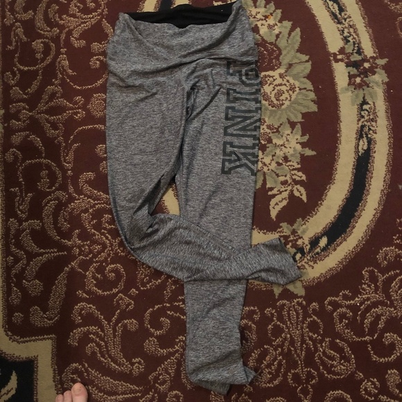 Victoria Secret Pink Ultimate Leggings, size small grey activewear - like new - Picture 1 of 5